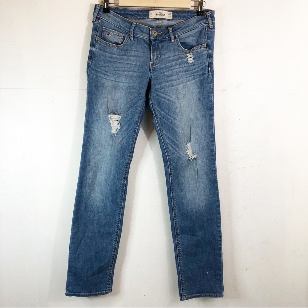 Hollister distressed skinny jeans Sz 7